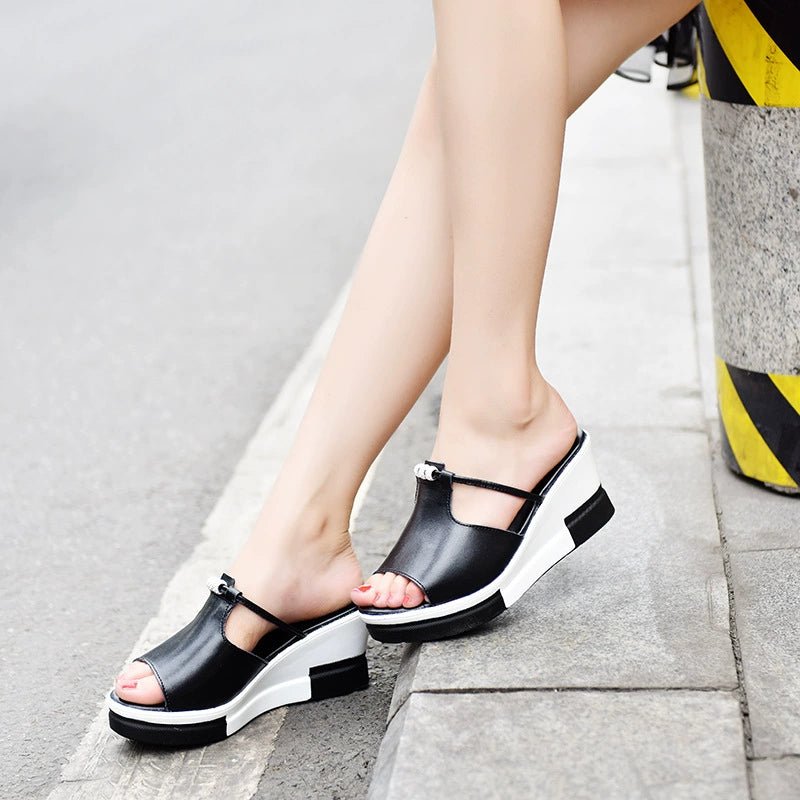 Comfortable orthopedic platform sandals for women