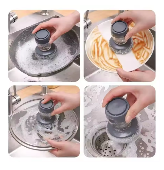 Soap Dispenser Steel Brush