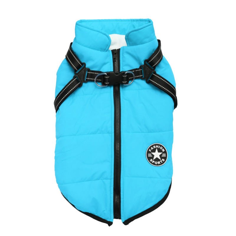 Waterproof & Warm & Night Reflective Dog Jacket Harness