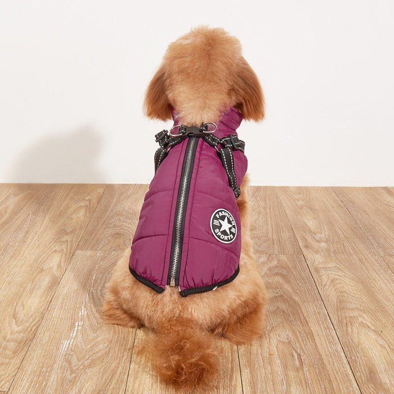 Waterproof & Warm & Night Reflective Dog Jacket Harness