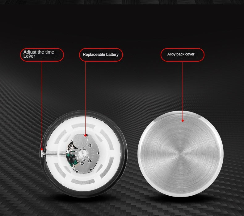 Universal Luminous Car & Desk Clock – Clear Time, Anywhere