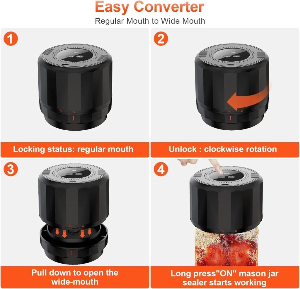 Electric Vacuum Sealer For Mason Jars