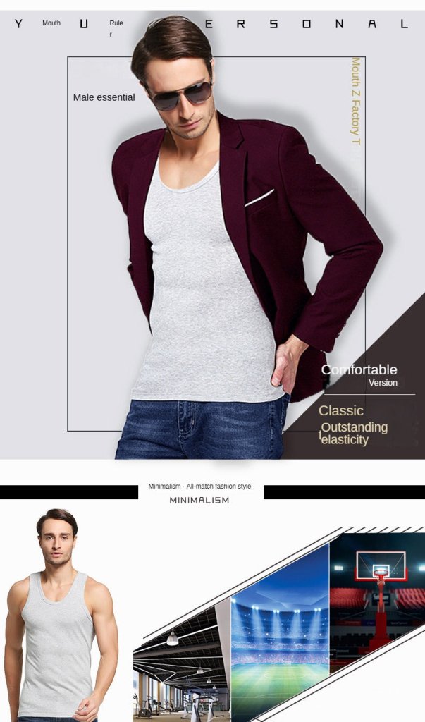 2 Pack Men's A-Shirt Tank Top Gym Workout Undershirt (Slim & Muscle Fit ONLY)