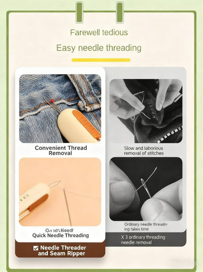 Needle Thread Thread Piercer New Household Unloader Thread Picking Machine For The Elderly Hand Sewing Tools Thread Piercing Artifact Threading