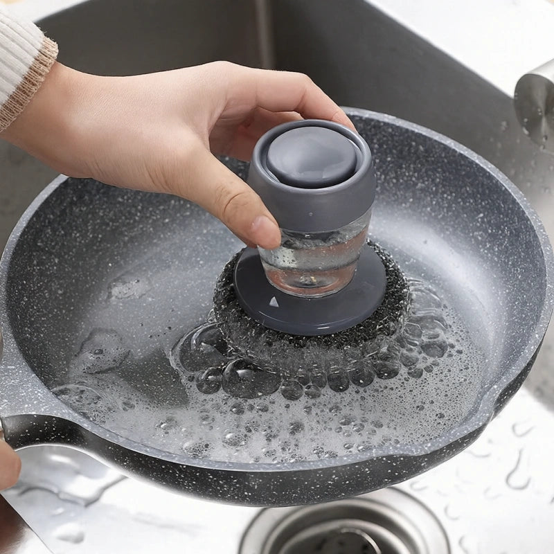 Soap Dispenser Steel Brush