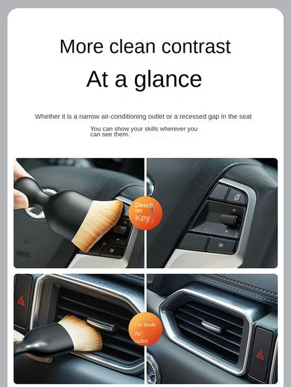 Car Interior Cleaning Tools Air Conditioning Air Outlet Cleaning Brush Car Soft Brush Car Gap Dust Removal Brush