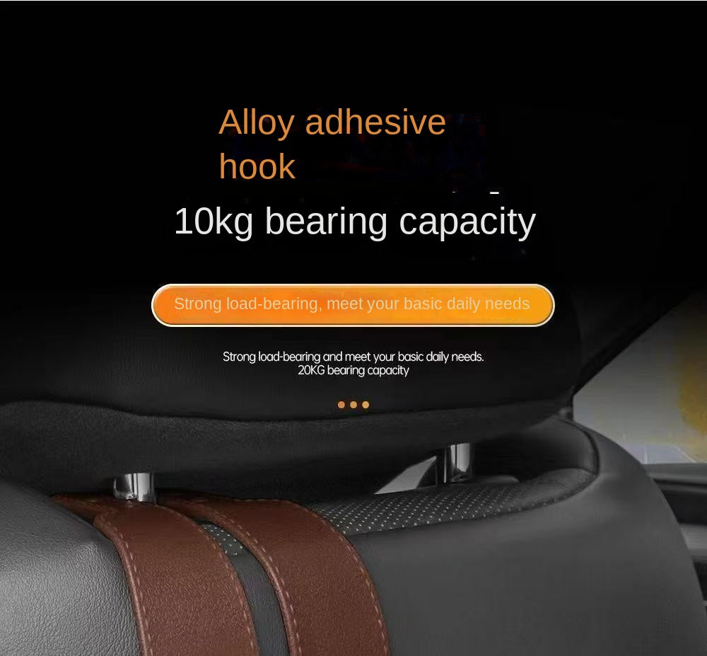 Car Seat Hook with Car Logo, Rear Seat Car Hook, Multifunctional Rear Seat Thickened Hanger for Car Interior