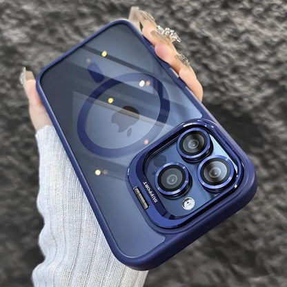 Shockproof mag safe Case for iPhone 16 pro max 15 14 camera lens cover