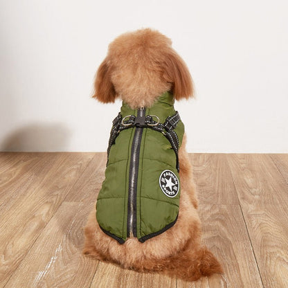 Waterproof & Warm & Night Reflective Dog Jacket Harness