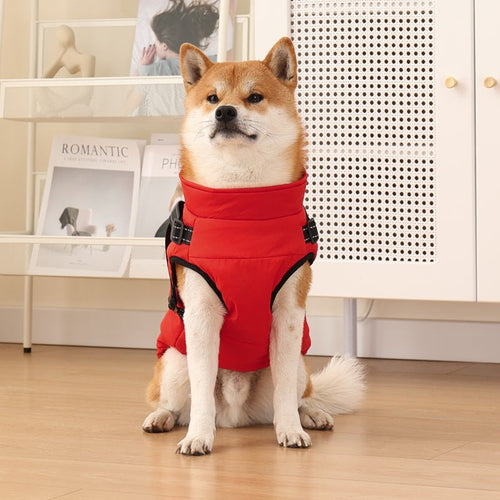 Waterproof & Warm & Night Reflective Dog Jacket Harness