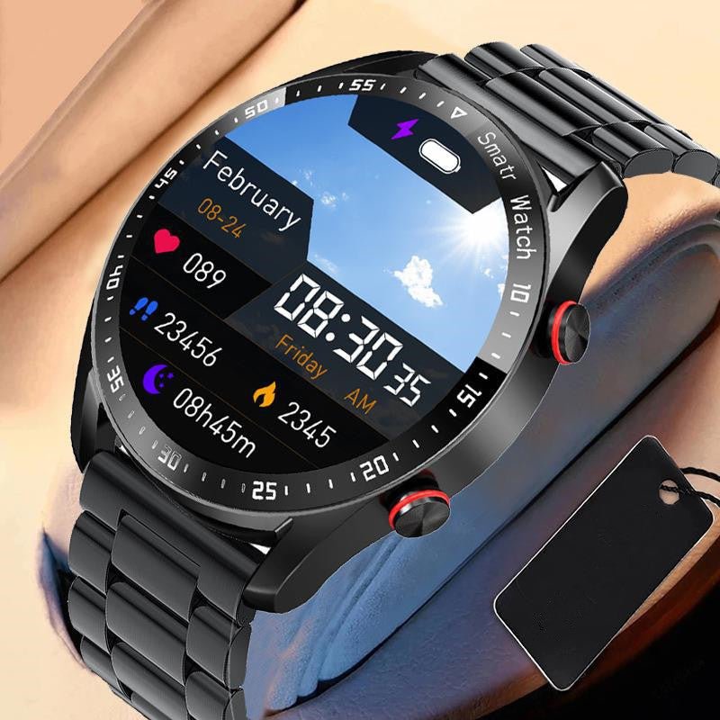 🔥Last Day Promotion - 50% OFF 🎁-New Smart Watch Hw20 Business Stainless Steel Strap Bluetooth Calling Smart Watch Waterproof Men ECG + Pp