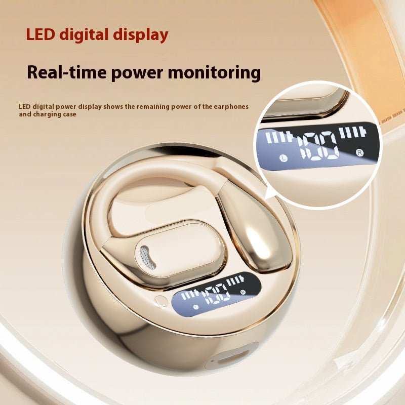 New M76 Wireless Bluetooth Headset Noise Reduction Ear-Mounted Running Sports OWS Headset Universal