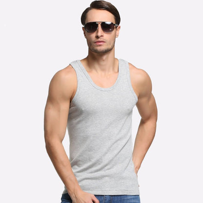 2 Pack Men's A-Shirt Tank Top Gym Workout Undershirt (Slim & Muscle Fit ONLY)