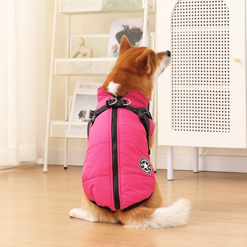 Waterproof & Warm & Night Reflective Dog Jacket Harness
