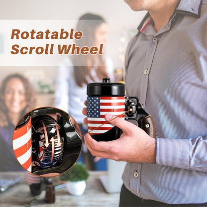 Coffee Mugs for Men, Ceramic Novelty Funny Gun Cup Revolver Mugs, Birthday Gifts for Father, Black Cool Unique Coffee Mug for Men, Fathers Day Dad Gifts