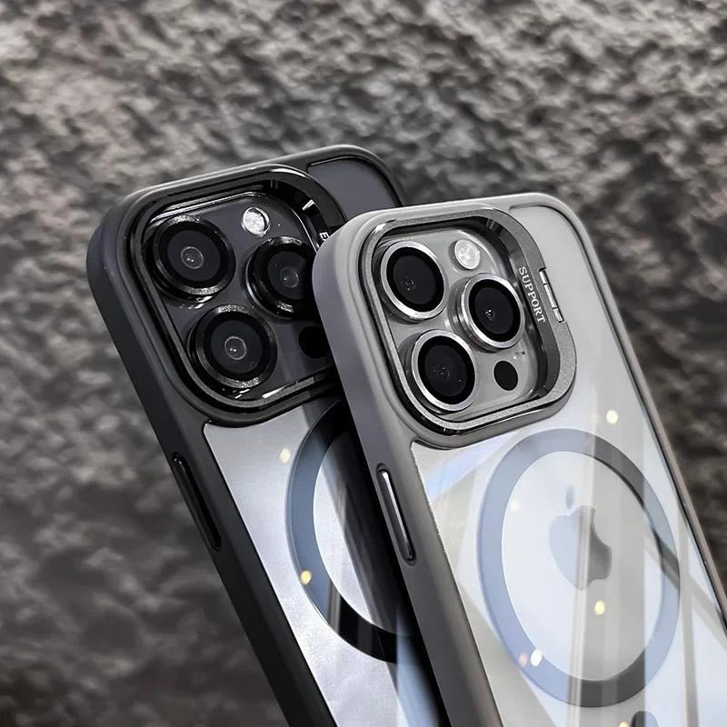 Shockproof mag safe Case for iPhone 16 pro max 15 14 camera lens cover