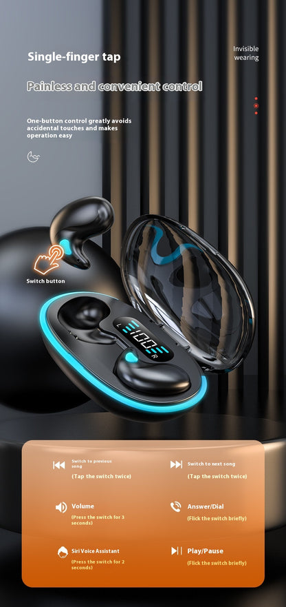 Bone conduction bluetooth sleeping headphones