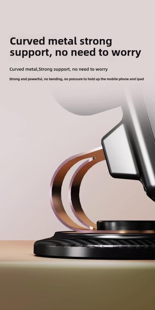 Phone holder with wireless speaker