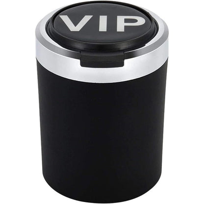 Smokeless Stainless Steel LED Car Cupholder Ashtray with Lid