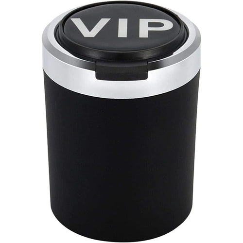 Smokeless Stainless Steel LED Car Cupholder Ashtray with Lid
