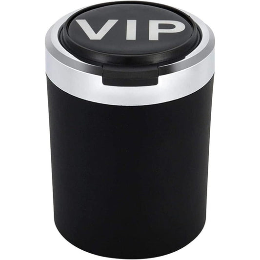 Smokeless Stainless Steel LED Car Cupholder Ashtray with Lid