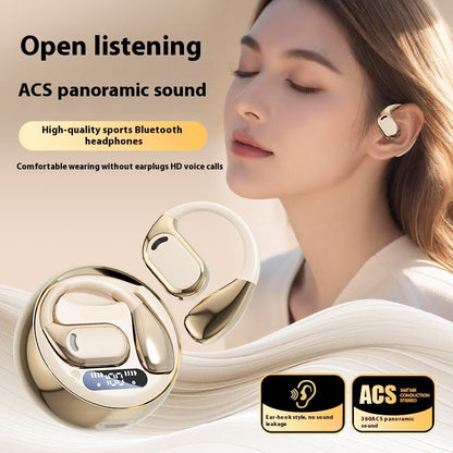 New M76 Wireless Bluetooth Headset Noise Reduction Ear-Mounted Running Sports OWS Headset Universal