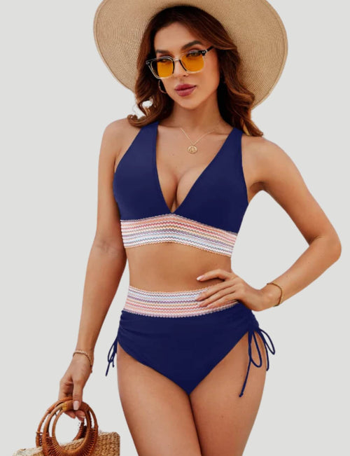 High Waist Bikini Set with Tummy Control