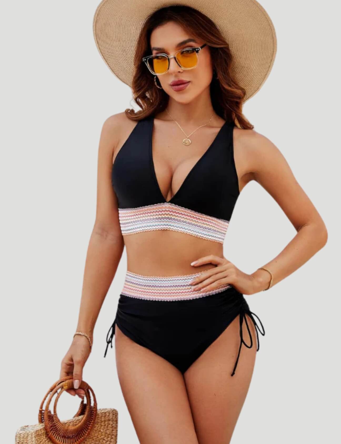 High Waist Bikini Set with Tummy Control
