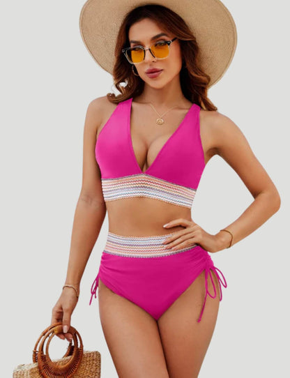 High Waist Bikini Set with Tummy Control