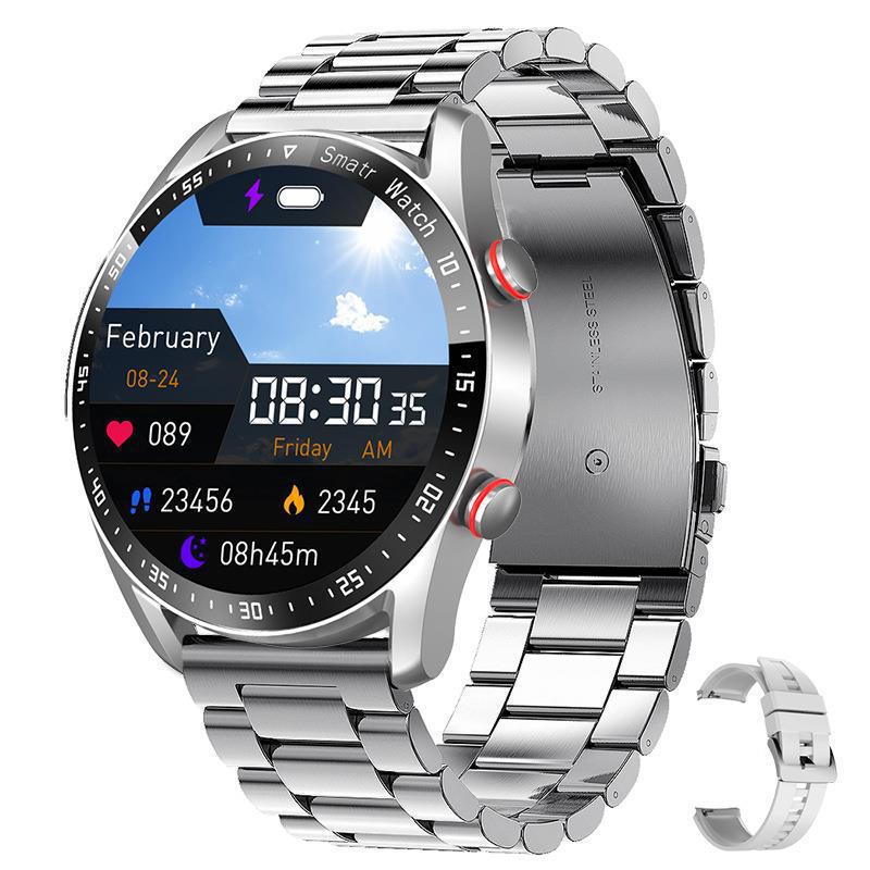 🔥Last Day Promotion - 50% OFF 🎁-New Smart Watch Hw20 Business Stainless Steel Strap Bluetooth Calling Smart Watch Waterproof Men ECG + Pp