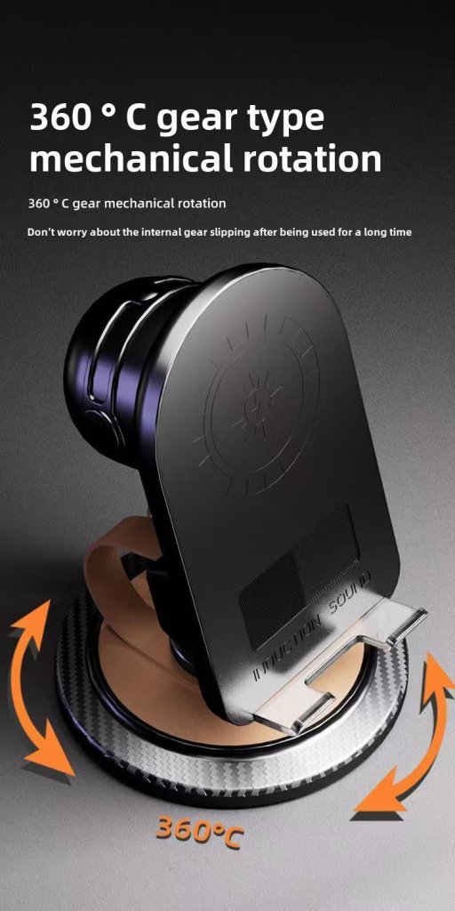 Phone holder with wireless speaker