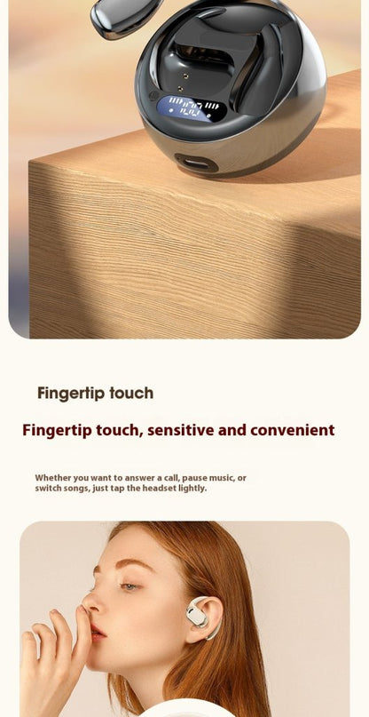 New M76 Wireless Bluetooth Headset Noise Reduction Ear-Mounted Running Sports OWS Headset Universal