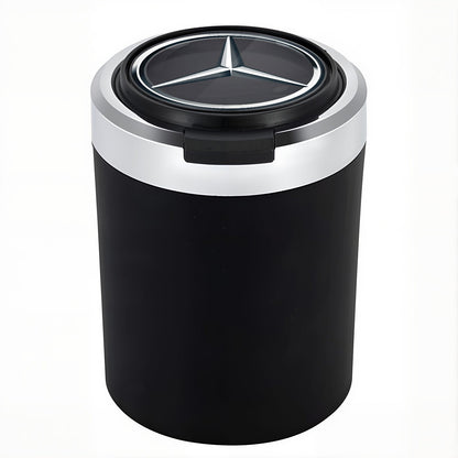 Smokeless Stainless Steel LED Car Cupholder Ashtray with Lid