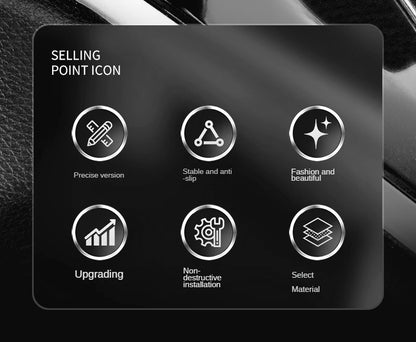 Cross-Border New Car One-Key Start Ignition Switch Button Rocker Decorative Sticker Protective Cover Car Interior Accessories Modification