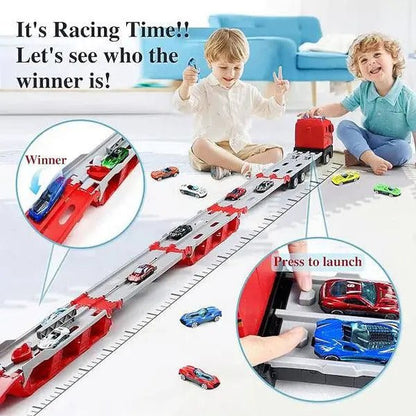 Catapulting Racing Track with Cars - alwinshop