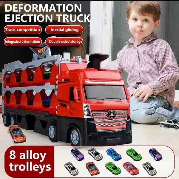 Catapulting Racing Track with Cars - alwinshop