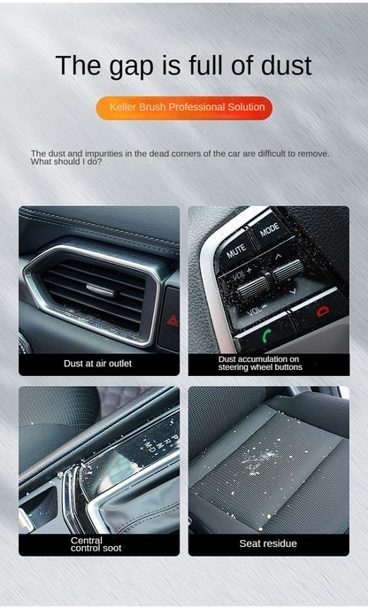 Car Interior Cleaning Tools Air Conditioning Air Outlet Cleaning Brush Car Soft Brush Car Gap Dust Removal Brush
