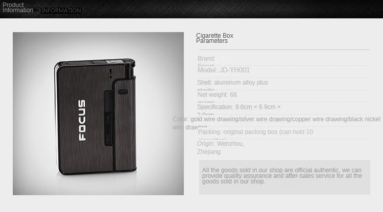 Lighter Creative Cigarette Case