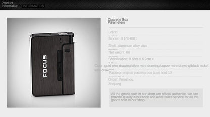 Lighter Creative Cigarette Case