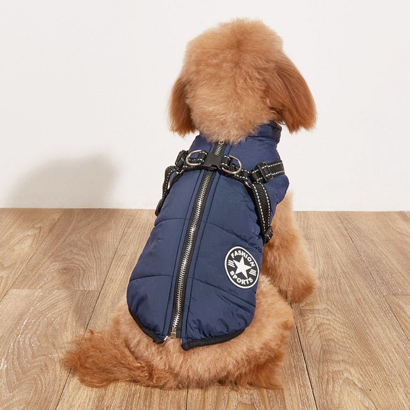 Waterproof & Warm & Night Reflective Dog Jacket Harness