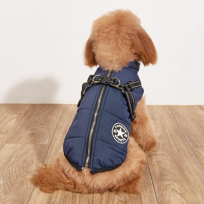 Waterproof & Warm & Night Reflective Dog Jacket Harness