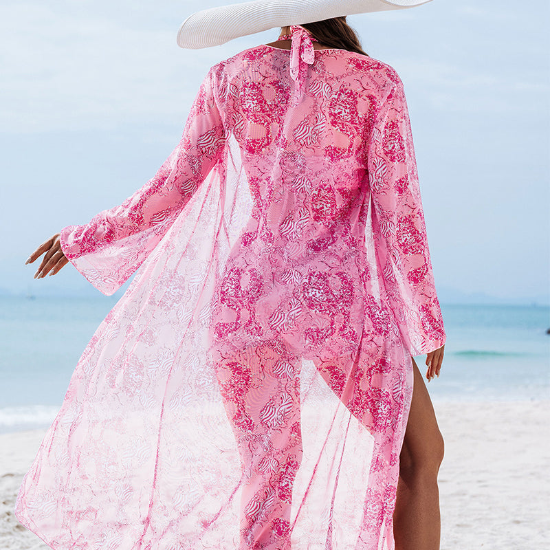 Printed 3-Piece Swimsuit - Stylish and Sexy Beachwear