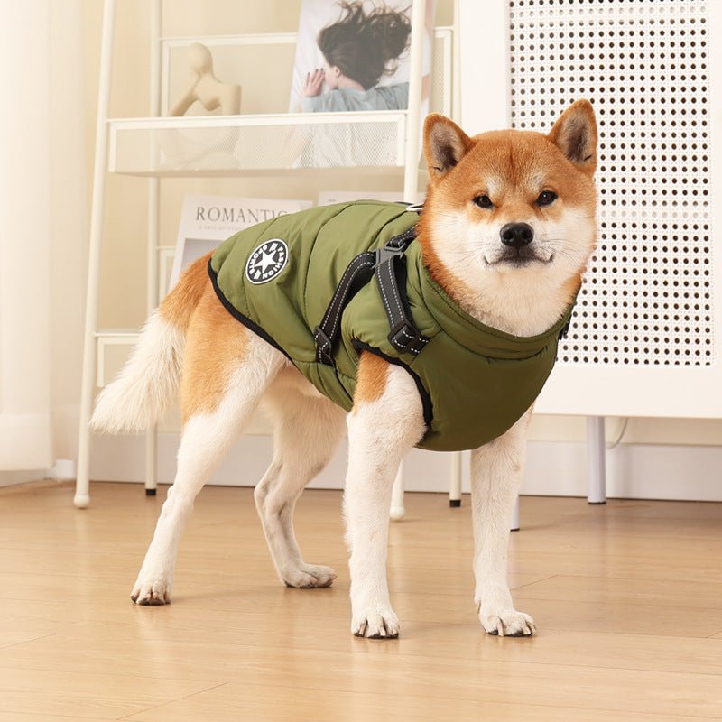 Waterproof & Warm & Night Reflective Dog Jacket Harness