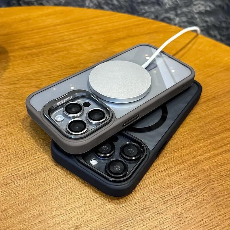 Shockproof mag safe Case for iPhone 16 pro max 15 14 camera lens cover