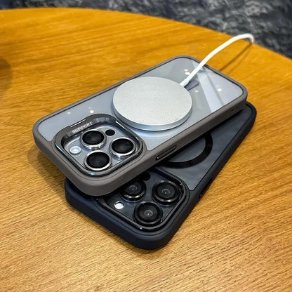 Shockproof mag safe Case for iPhone 16 pro max 15 14 camera lens cover