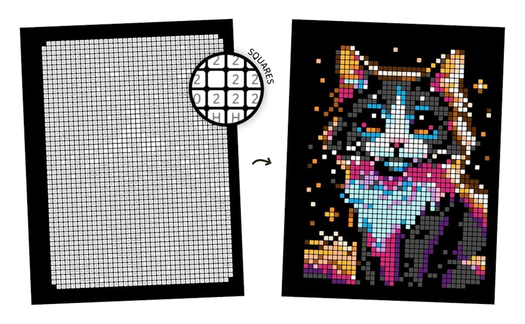 100 Color by Number Mysteries Book