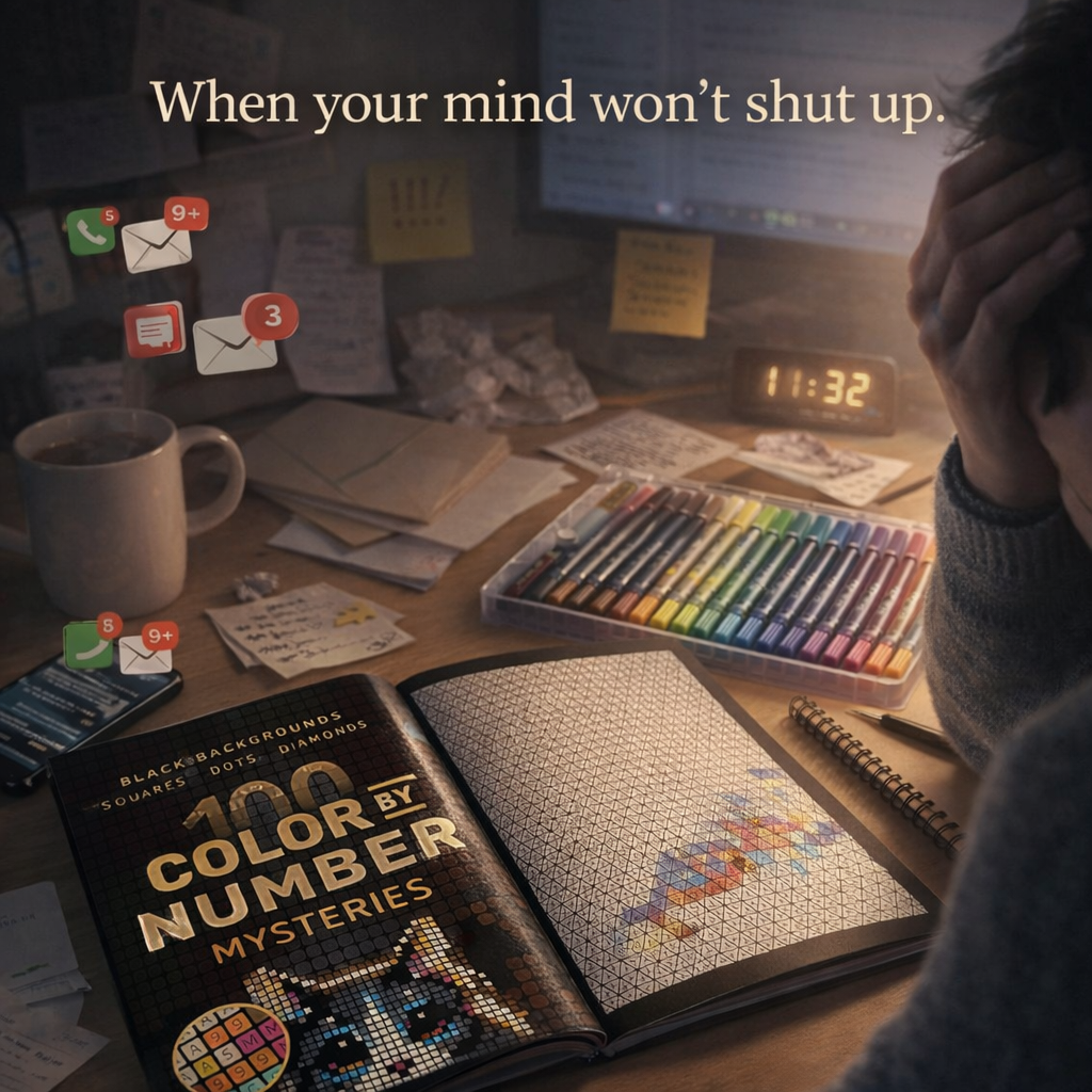 100 Color by Number Mysteries Book